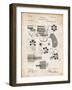 PP5 Vintage Parchment-Borders Cole-Framed Giclee Print