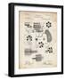 PP5 Vintage Parchment-Borders Cole-Framed Giclee Print