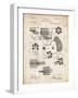 PP5 Vintage Parchment-Borders Cole-Framed Giclee Print