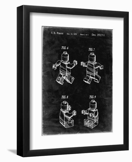 PP50 Black Grunge-Borders Cole-Framed Giclee Print