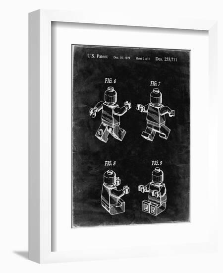 PP50 Black Grunge-Borders Cole-Framed Giclee Print