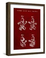 PP50 Burgundy-Borders Cole-Framed Giclee Print