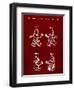 PP50 Burgundy-Borders Cole-Framed Premium Giclee Print