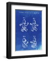 PP50 Faded Blueprint-Borders Cole-Framed Premium Giclee Print