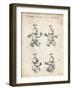 PP50 Vintage Parchment-Borders Cole-Framed Giclee Print