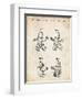 PP50 Vintage Parchment-Borders Cole-Framed Giclee Print