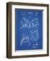 PP504-Blueprint Vintage Football Shoulder Pads Patent Poster-Cole Borders-Framed Giclee Print