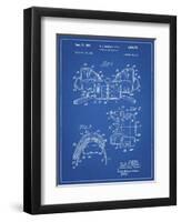 PP504-Blueprint Vintage Football Shoulder Pads Patent Poster-Cole Borders-Framed Giclee Print