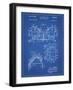 PP504-Blueprint Vintage Football Shoulder Pads Patent Poster-Cole Borders-Framed Giclee Print