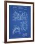 PP504-Blueprint Vintage Football Shoulder Pads Patent Poster-Cole Borders-Framed Giclee Print