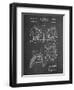 PP504-Chalkboard Vintage Football Shoulder Pads Patent Poster-Cole Borders-Framed Giclee Print