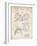 PP504-Vintage Parchment Vintage Football Shoulder Pads Patent Poster-Cole Borders-Framed Giclee Print