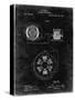 PP505-Black Grunge Tesla Alternating Motor Patent Poster-Cole Borders-Stretched Canvas