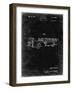 PP506-Black Grunge Firetruck 1940 Patent Poster-Cole Borders-Framed Giclee Print