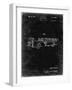 PP506-Black Grunge Firetruck 1940 Patent Poster-Cole Borders-Framed Giclee Print
