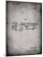 PP506-Faded Grey Firetruck 1940 Patent Poster-Cole Borders-Mounted Giclee Print