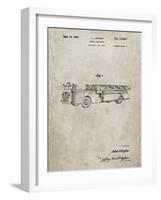 PP506-Sandstone Firetruck 1940 Patent Poster-Cole Borders-Framed Giclee Print