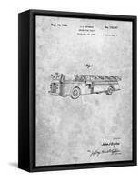 PP506-Slate Firetruck 1940 Patent Poster-Cole Borders-Framed Stretched Canvas