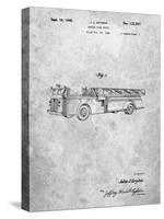 PP506-Slate Firetruck 1940 Patent Poster-Cole Borders-Stretched Canvas