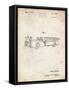 PP506-Vintage Parchment Firetruck 1940 Patent Poster-Cole Borders-Framed Stretched Canvas