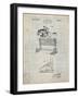 PP507-Antique Grid Parchment Equestrian Training Oxer Patent Poster-Cole Borders-Framed Giclee Print