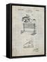 PP507-Antique Grid Parchment Equestrian Training Oxer Patent Poster-Cole Borders-Framed Stretched Canvas