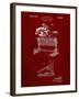 PP507-Burgundy Equestrian Training Oxer Patent Poster-Cole Borders-Framed Giclee Print