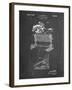 PP507-Chalkboard Equestrian Training Oxer Patent Poster-Cole Borders-Framed Giclee Print