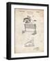 PP507-Vintage Parchment Equestrian Training Oxer Patent Poster-Cole Borders-Framed Giclee Print