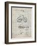 PP51-Antique Grid Parchment Bicycle Gearing 1894 Patent Poster-Cole Borders-Framed Premium Giclee Print
