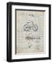 PP51-Antique Grid Parchment Bicycle Gearing 1894 Patent Poster-Cole Borders-Framed Premium Giclee Print