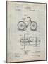 PP51-Antique Grid Parchment Bicycle Gearing 1894 Patent Poster-Cole Borders-Mounted Premium Giclee Print