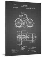 PP51-Black Grid Bicycle Gearing 1894 Patent Poster-Cole Borders-Stretched Canvas