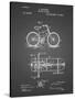 PP51-Black Grid Bicycle Gearing 1894 Patent Poster-Cole Borders-Stretched Canvas