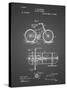 PP51-Black Grid Bicycle Gearing 1894 Patent Poster-Cole Borders-Stretched Canvas