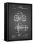 PP51-Black Grid Bicycle Gearing 1894 Patent Poster-Cole Borders-Framed Stretched Canvas