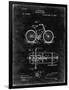 PP51-Black Grunge Bicycle Gearing 1894 Patent Poster-Cole Borders-Framed Premium Giclee Print