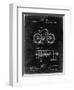 PP51-Black Grunge Bicycle Gearing 1894 Patent Poster-Cole Borders-Framed Giclee Print