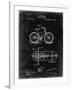 PP51-Black Grunge Bicycle Gearing 1894 Patent Poster-Cole Borders-Framed Giclee Print