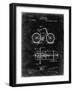 PP51-Black Grunge Bicycle Gearing 1894 Patent Poster-Cole Borders-Framed Giclee Print