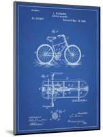 PP51-Blueprint Bicycle Gearing 1894 Patent Poster-Cole Borders-Mounted Giclee Print