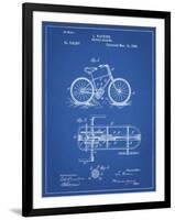 PP51-Blueprint Bicycle Gearing 1894 Patent Poster-Cole Borders-Framed Giclee Print