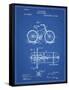 PP51-Blueprint Bicycle Gearing 1894 Patent Poster-Cole Borders-Framed Stretched Canvas