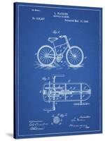 PP51-Blueprint Bicycle Gearing 1894 Patent Poster-Cole Borders-Stretched Canvas