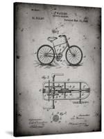 PP51-Faded Grey Bicycle Gearing 1894 Patent Poster-Cole Borders-Stretched Canvas