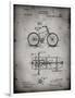 PP51-Faded Grey Bicycle Gearing 1894 Patent Poster-Cole Borders-Framed Premium Giclee Print