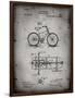 PP51-Faded Grey Bicycle Gearing 1894 Patent Poster-Cole Borders-Framed Premium Giclee Print