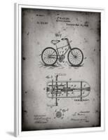 PP51-Faded Grey Bicycle Gearing 1894 Patent Poster-Cole Borders-Framed Premium Giclee Print