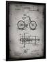 PP51-Faded Grey Bicycle Gearing 1894 Patent Poster-Cole Borders-Framed Premium Giclee Print