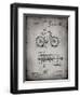 PP51-Faded Grey Bicycle Gearing 1894 Patent Poster-Cole Borders-Framed Giclee Print